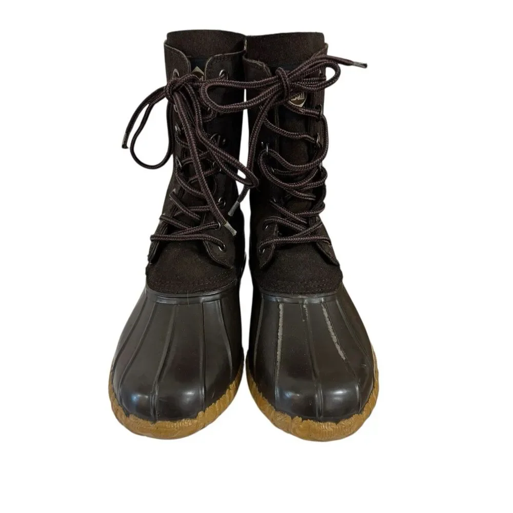 Red Ball By LaCrosse 8 Steel Shank Duck Boots Brown Removable Liners Mens READ